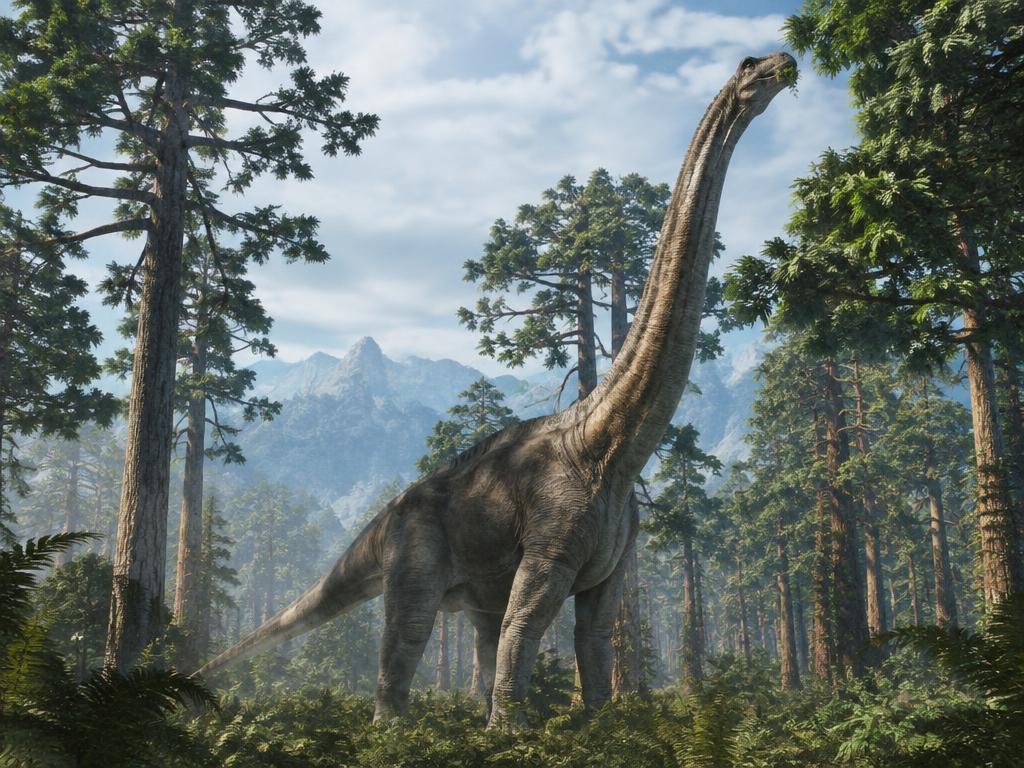 Ilustración de Braquiosaurio