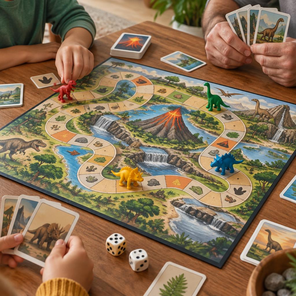 Juego de mesa dinosaurios
