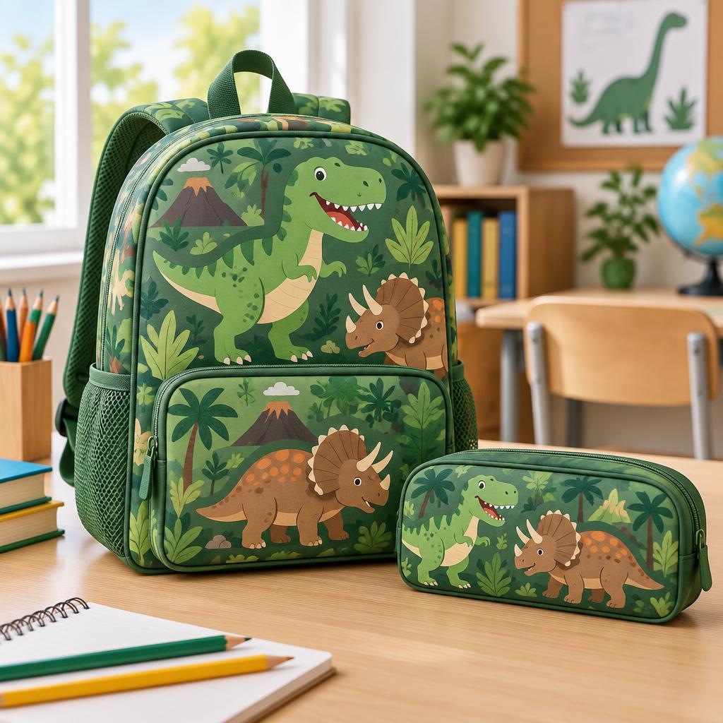 Mochila dinosaurio infantil